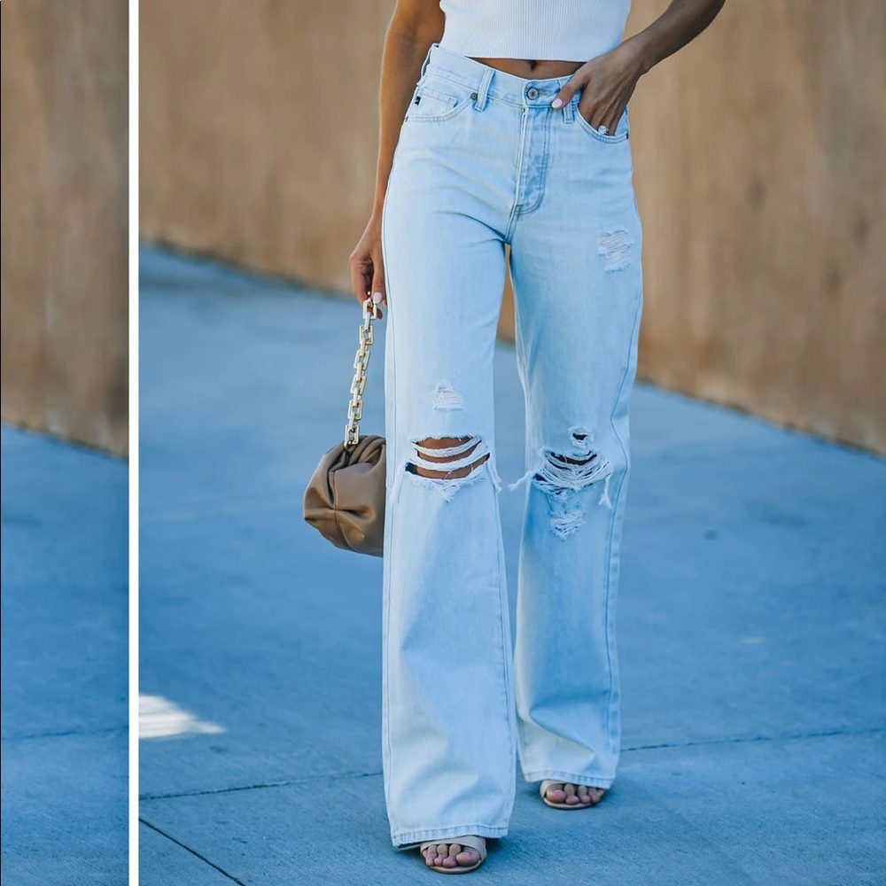 LONDON HIGH RISE 90’S FLARE DENIM - Picture 3 of 4